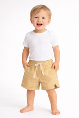 Bermuda em linho menino