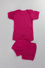 Conjunto Canelado Menina Curto Bebê P/G