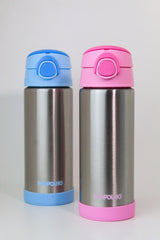 Garrafa Térmica Inox Aço Escovado 400ml Infantil Pimpolho