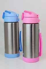 Garrafa Térmica Inox Aço Escovado 400ml Infantil Pimpolho