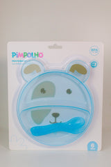 Prato com divisorias e talheres Pimpolho