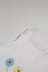 Jardineira em Linho Bordado